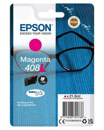 Epson 408L (C13T09K34010) Ink Cartridge, Magenta