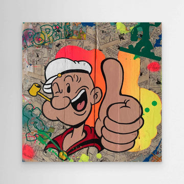 Popeye reproduction officielle sur toile de l'œuvre