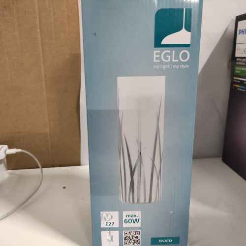 Retour client Ecost Lampe de table EGLO Rivato, 1 ampoule, moderne, élégante, en verre B