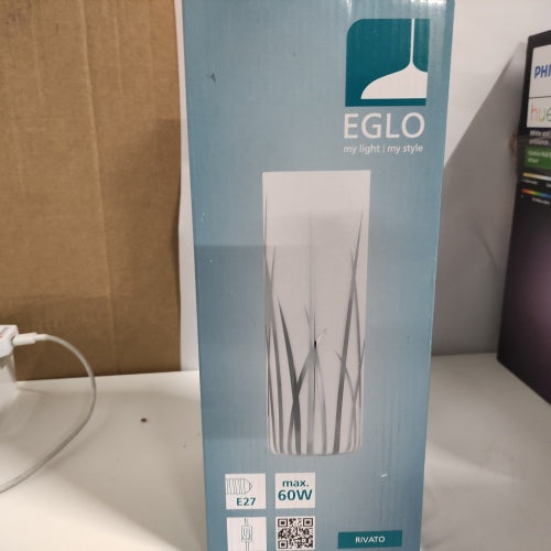 Retour client Ecost Lampe de table EGLO Rivato, 1 ampoule, moderne, élégante, en verre B