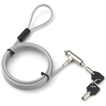 Cadenas de sécurité pour ordinateur portable techly avec clé pour emplacement nano
