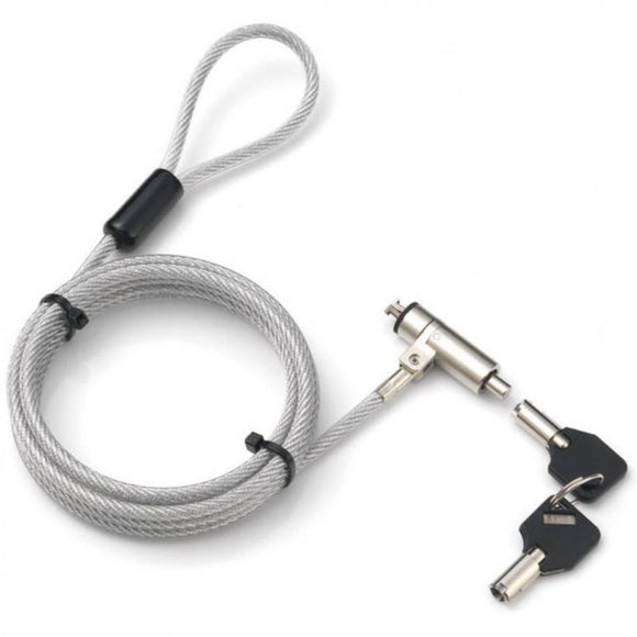 Cadenas de sécurité pour ordinateur portable techly avec clé pour emplacement nano