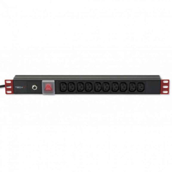 RACK POWER STRIP 1U 10x C13 SOCKET C14 PLUG FOR UPS