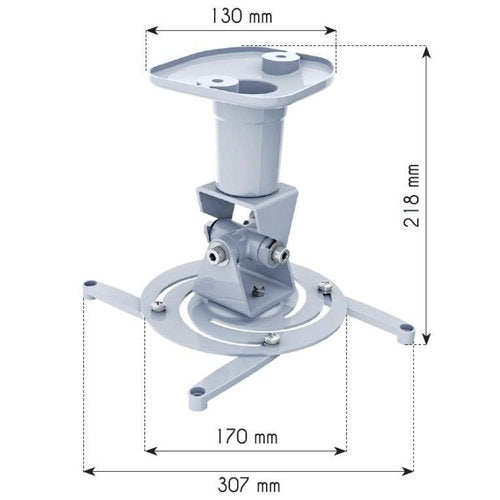Techly Universal Ceiling Bracket for Projector, White ICA-PM 100WH — illustration complémentaire (Icecat)