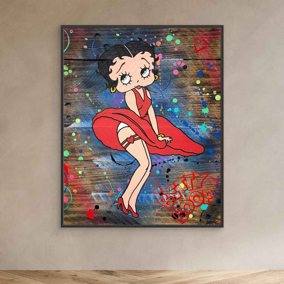 Betty Boop Rouge impression de l'œuvre originale