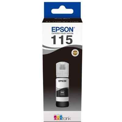 Recharge d'encre Epson 115 EcoTank (C13T07D14A), noir photo