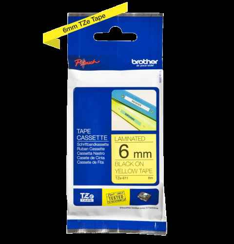 Brother TZe-641 Yellow/Black (TZE641) 18mm, 8m