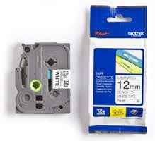 Cassette d'étiquettes laminées Brother TZe-231 (TZE231) P-touch, noir sur blanc, 12 mm, 8 m