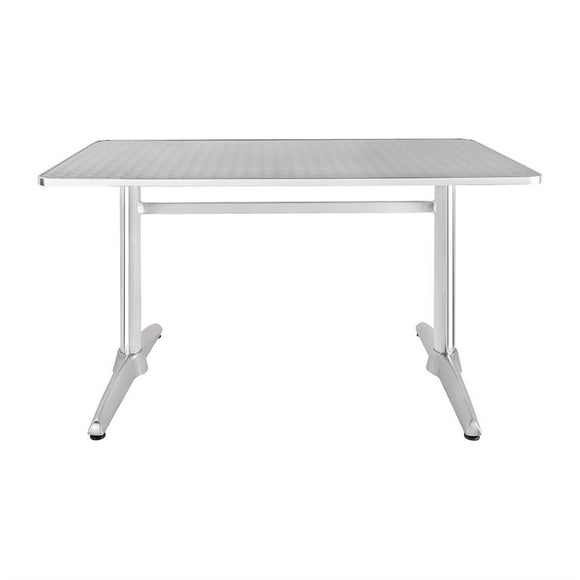 TABLE RECTANGULAIRE À DEUX PIEDS 600MM - clicktofournisseur.com