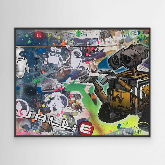 Wall.E  impression sur toile de l'œuvre originale