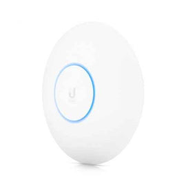 ACCESS POINT Ubiquiti "U6" interior, 2400 Mbps, port Gigabit x 1, antena interna x 1, PoE, 2.4 - 5 GHz, "U6-LR" (timbru verde 0.8 lei)