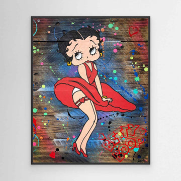 Betty Boop Rouge impression de l'œuvre originale