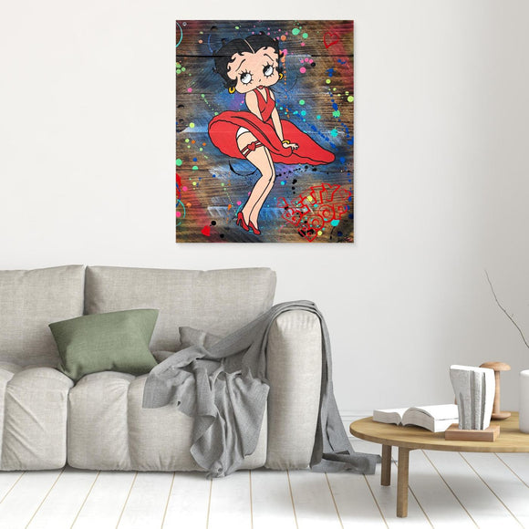 Betty Boop Rouge impression de l'œuvre originale de Vincent STREIFF