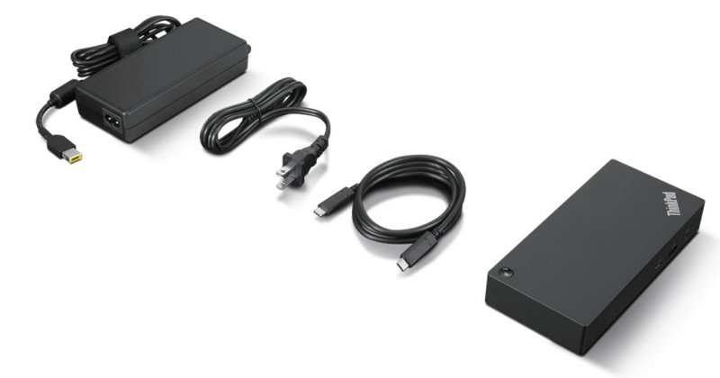 Station d'accueil usb-c universelle lenovo thinkpad 40ay0090eu noire