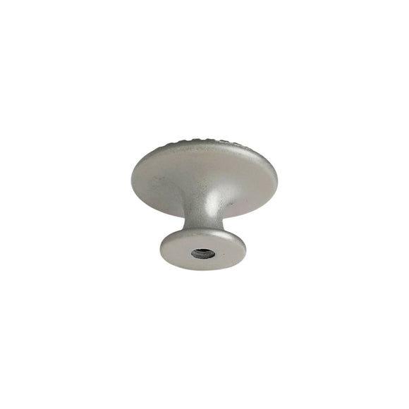 Bouton de meuble CERUSE, Finition zamak blanc argenté