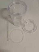 Retour client Ecost, gobelets en plastique réutilisables, gobelet transparent à double paroi avec paille, Reu