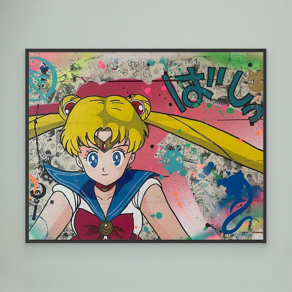 Sailor Moon impression sur toile de l'œuvre originale de Vincent STREIFF