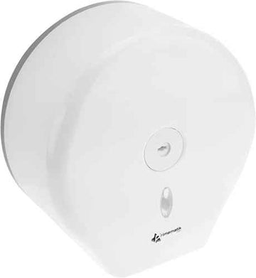 Ecost Customer Return, PrimeMatik Toilet Paper Dispenser and Holder. White Industrial Toilet Roll Ho