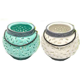 Ceramic Elegant Candle Lantern (14x14x19cm)