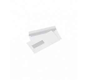 Envelope with window (30x90 mm) left, middle, E65 (DL), 110x220 mm, 80 g, white, Box 1000 pcs.