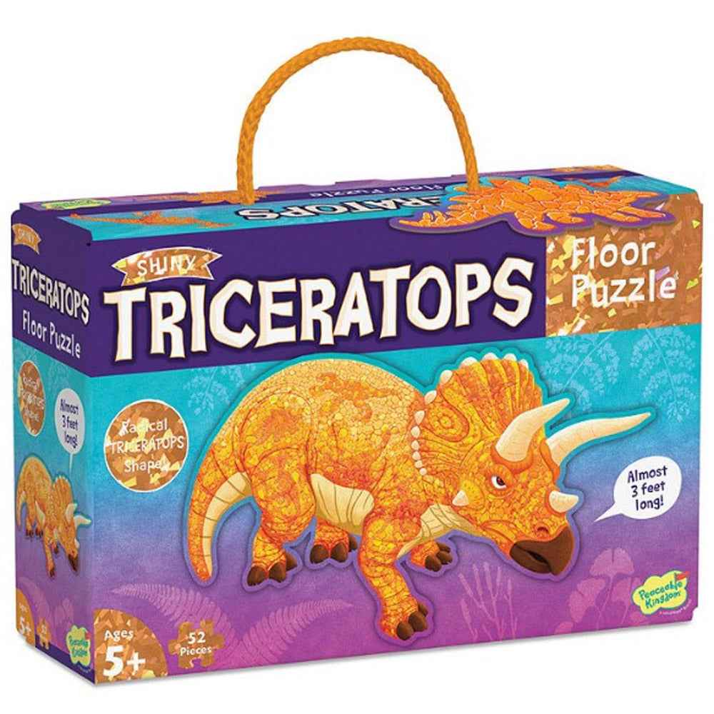 Triceratops 52-Piece Floor Puzzle - His Gifts | clicktofournisseur.com