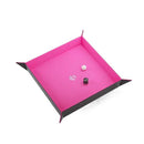 Gamegenic Square Magnetic Dice Tray (Black/Pink )-1