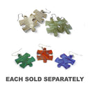 Chessex Earrings Puzzle Piece Pair (1pc Random Color)