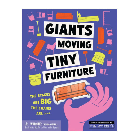 Giants Moving Tiny Furniture Party Game