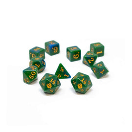 Fablemaker's Deck of Many Things Leaf Green Dice Set