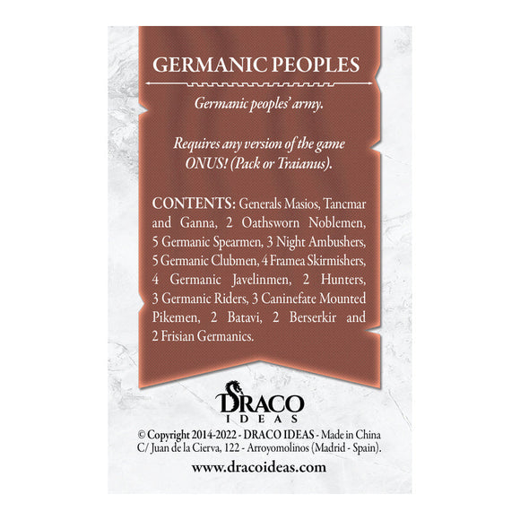 Onus! Army X Germanic Peoples Board Game