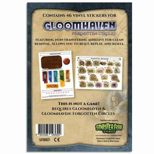 Ensemble d'Autocollants Amovibles Gloomhaven Forgotten Circles