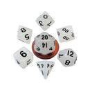 MDG Mini Glow Poly Dice Set (with Black No.)
