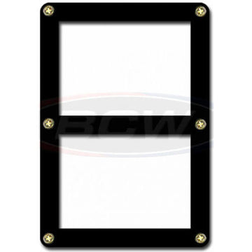 BCW Screwdown Holder Double Card (Black Border) - 0
