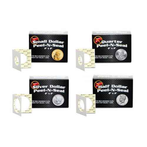 BCW Peel n Seal Paper Flips Adhesive (2"x 2")