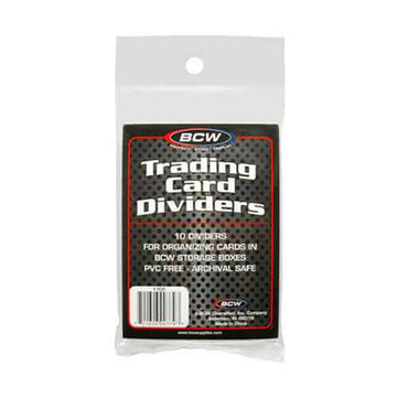 BCW Trading Card Dividers 10 Per Pack