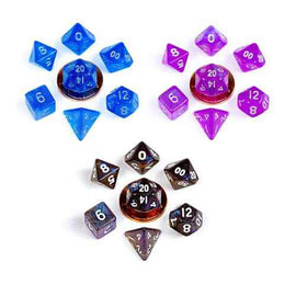 MDG Acrylic 10mm Poly Dice Set Stardust