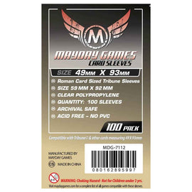 Mayday: 50 Premium Roman Card Sized Tribune Sleeves