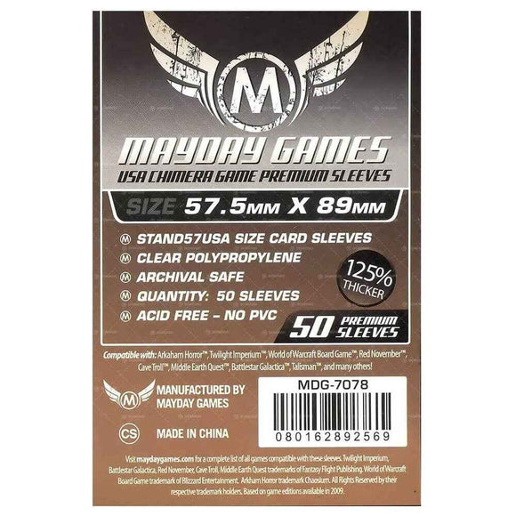 Mayday: 50 Premium USA Chimera Game Sleeves (Orange)