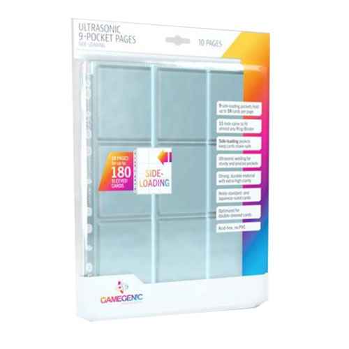 Gamegenic Ultrasonic 9-Pocket Pages 10pcs
