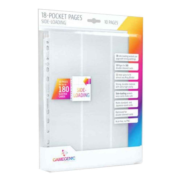 Gamegenic Sideloading 18-Pocket Pages 10pcs