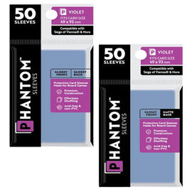 Violet Phantom Sleeves 50pcs (49x93mm) - 0