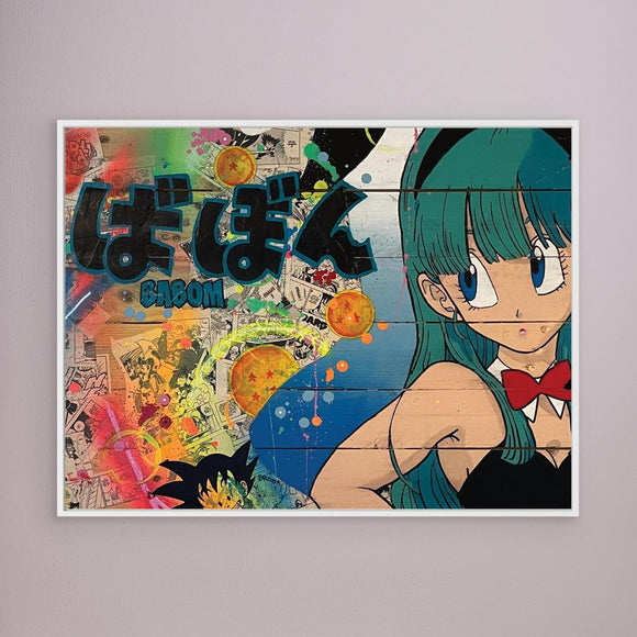 Bulma impression sur toile de l'œuvre originale de Vincent STREIFF