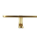 2 poignées de porte sur plaque VINTAGE, Trou de cylindre - entrée - bureau - service, Finition laiton doré satiné, Entraxe stand 195 mm