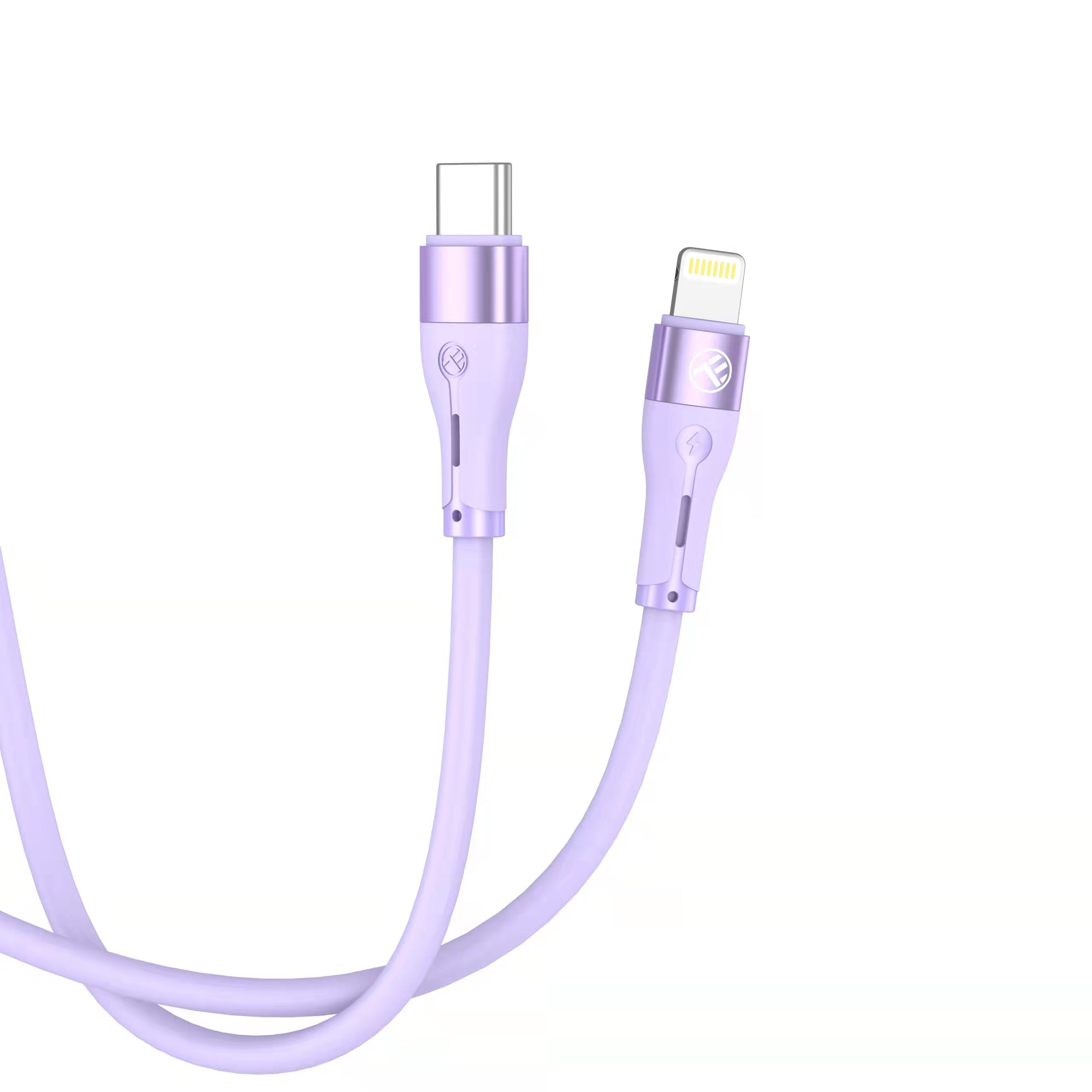 Câble tellur silicone type-c vers lightning pd30w 1 m violet
