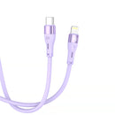 Câble Tellur Silicone Type-C vers Lightning PD30W 1 m Violet