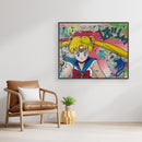 Sailor Moon impression sur toile de l'œuvre originale de Vincent STREIFF