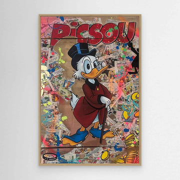 Picsou impression sur toile de l'œuvre originale