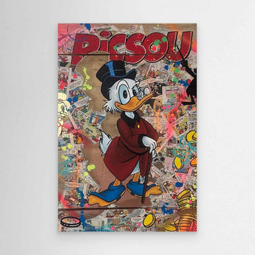 Picsou impression sur toile de l'œuvre originale