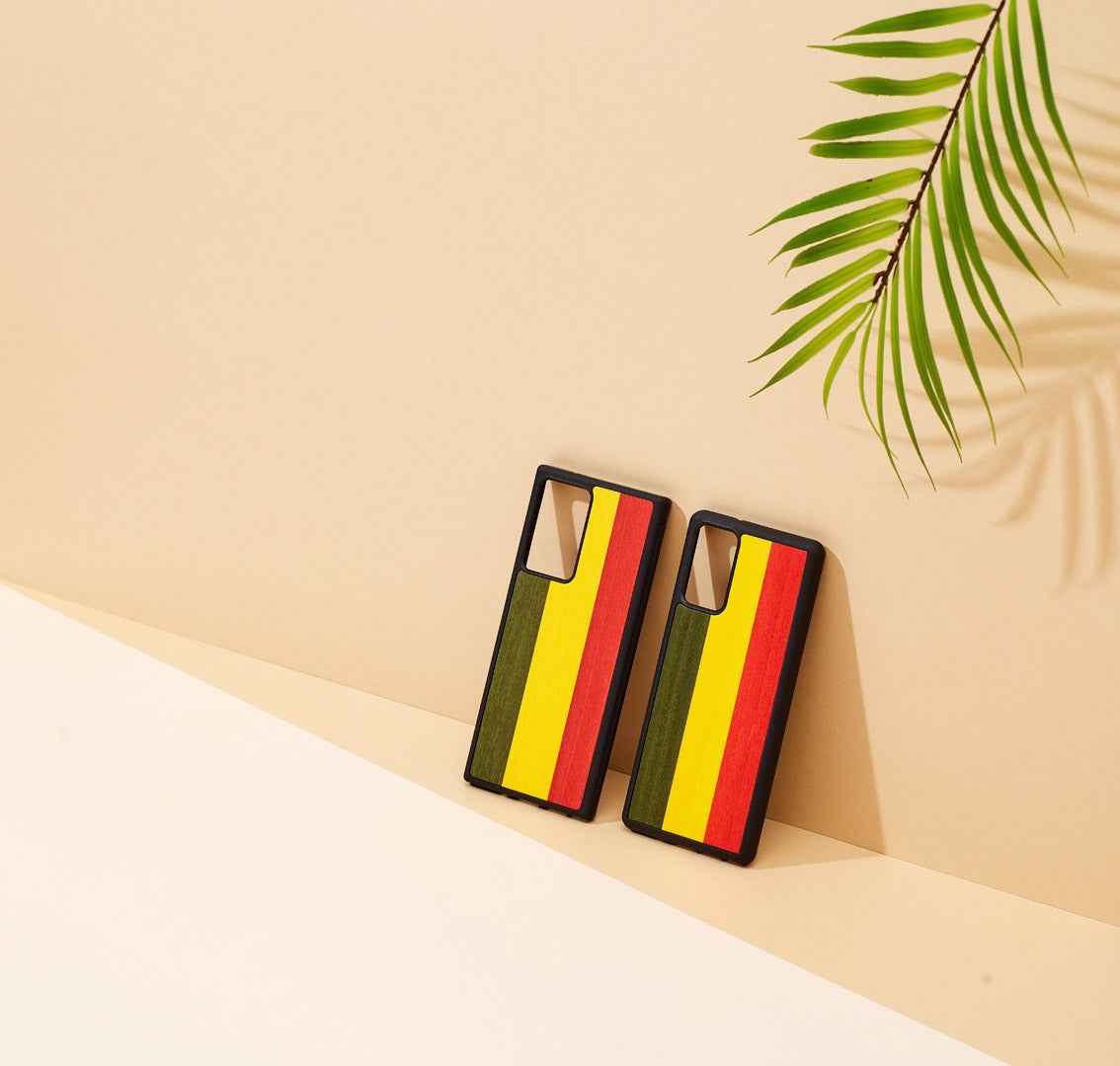 Coque MAN&WOOD pour Galaxy Note 20 Ultra reggae noir