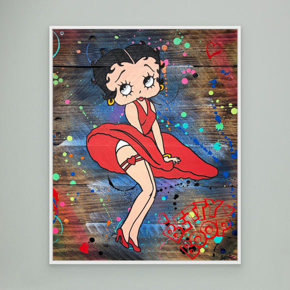 Betty Boop Rouge impression de l'œuvre originale de Vincent STREIFF